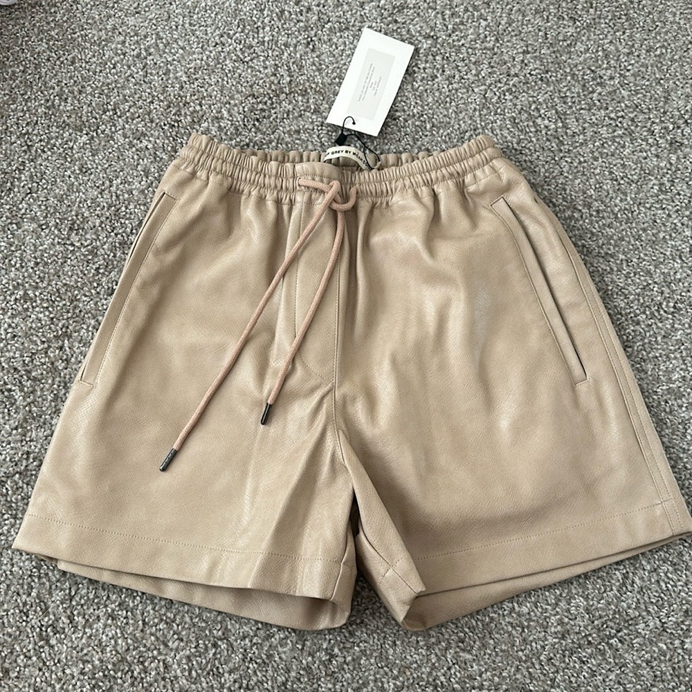 XXS shades of grey Micah cohen leather shorts